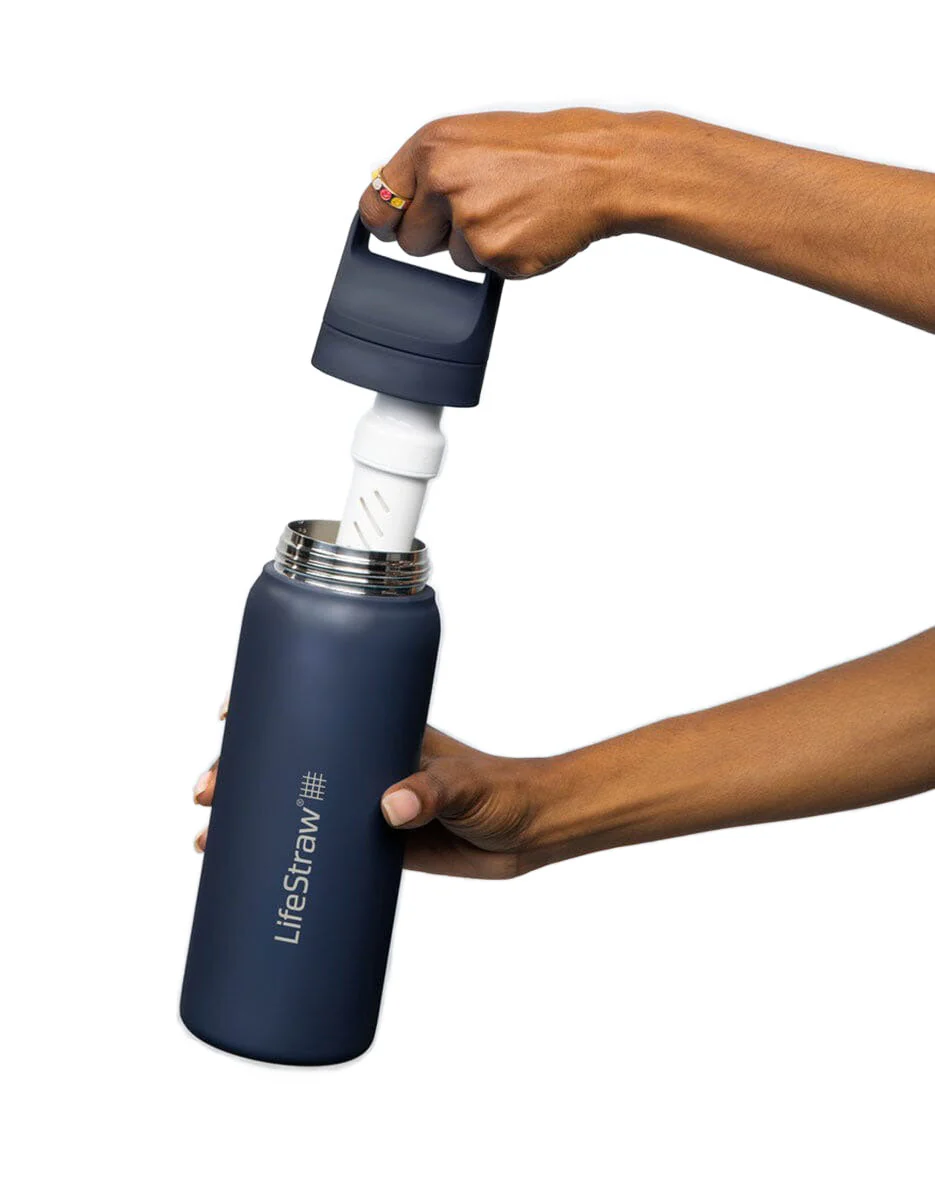 LifeStraw Go 2.0 Stainless Steel Water Filter Bottle 1L - Image 2