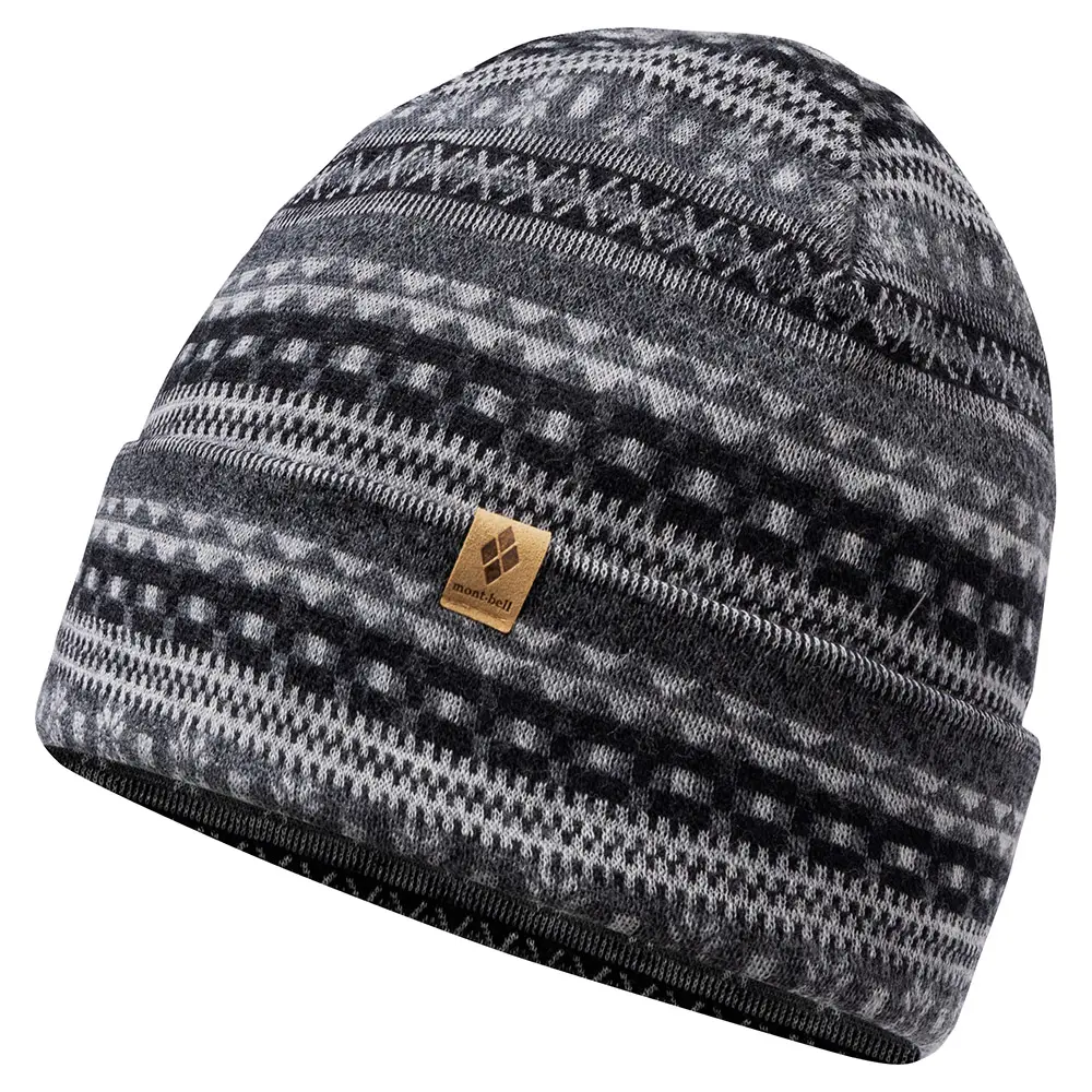 Montbell Merino Wool Jacquard Warmer Cap - Image 3
