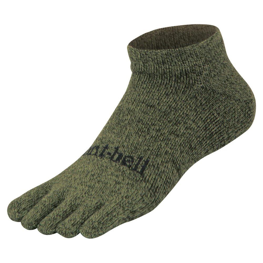 Montbell Merino Wool Travel 5 Toe Ankle Socks - Image 2