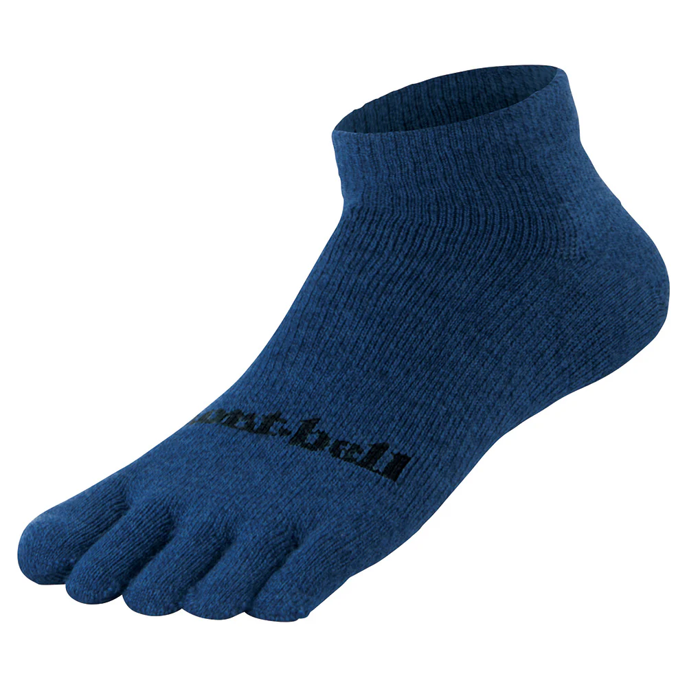 Montbell Merino Wool Travel 5 Toe Ankle Socks - Image 3