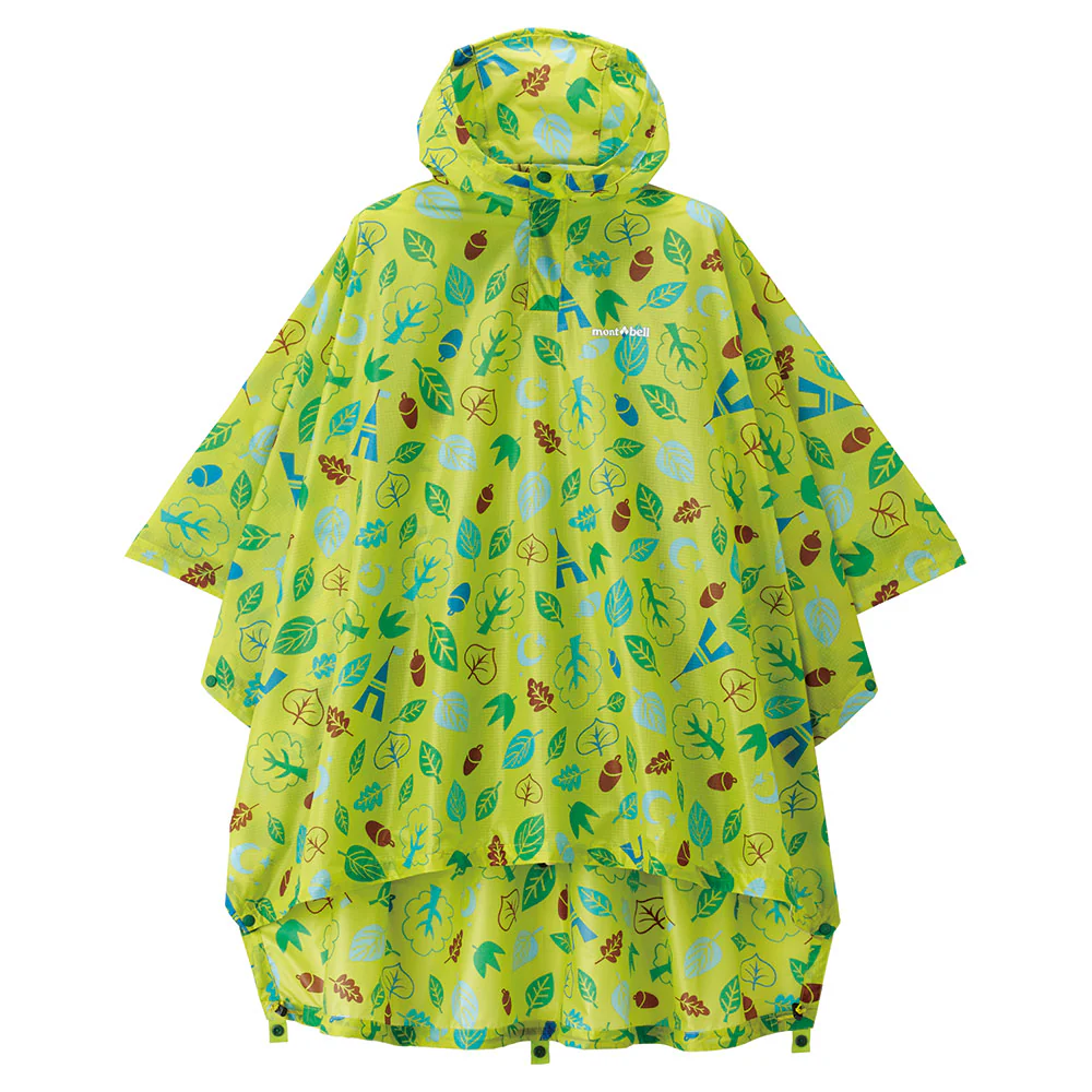 Montbell Print Trekking Rain Poncho Kid's - Image 2