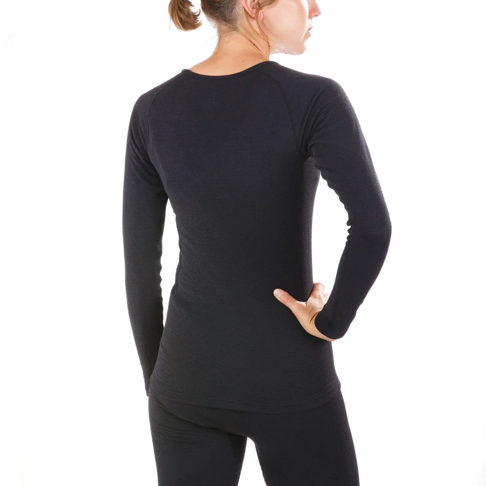 Montbell Super Merino Wool Middle Weight Round Neck Shirt Women's - Image 3