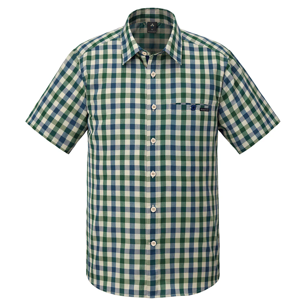Montbell Wickron Light Single Pocket Short Sleeve Shirt Men's